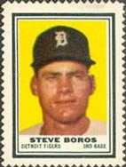 1962 Topps - Stamps #NNO Steve Boros Front