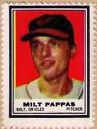 1962 Topps - Stamps #NNO Milt Pappas Front