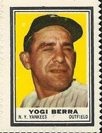 1962 Topps - Stamps #NNO Yogi Berra Front