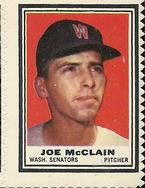 1962 Topps - Stamps #NNO Joe McClain Front