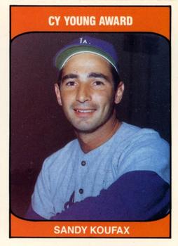 1985 TCMA Cy Young Award Winners #NNO Sandy Koufax Front