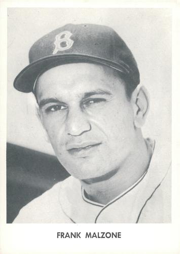 1958 Jay Publishing Boston Red Sox Set A #NNO Frank Malzone Front