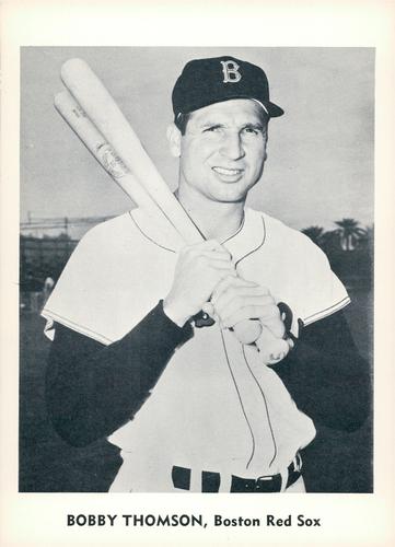 1960 Jay Publishing Boston Red Sox Set A #NNO Bobby Thomson Front
