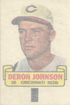 1966 Topps - Rub-Offs #NNO Deron Johnson Back