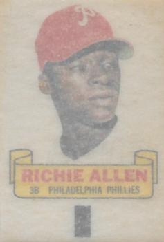 1966 Topps - Rub-Offs #NNO Richie Allen Back