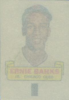 1966 Topps - Rub-Offs #NNO Ernie Banks Back