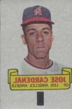 1966 Topps - Rub-Offs #NNO Jose Cardenal Front