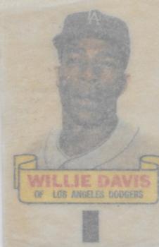 1966 Topps - Rub-Offs #NNO Willie Davis Back