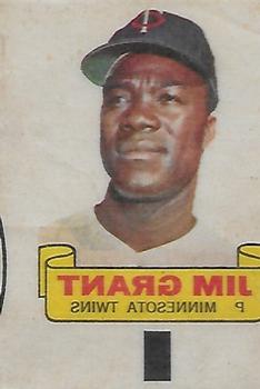 1966 Topps - Rub-Offs #NNO Jim Grant Front