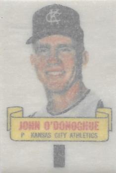 1966 Topps - Rub-Offs #NNO John O'Donoghue Back