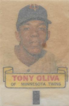 1966 Topps - Rub-Offs #NNO Tony Oliva Back