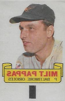 1966 Topps - Rub-Offs #NNO Milt Pappas Front
