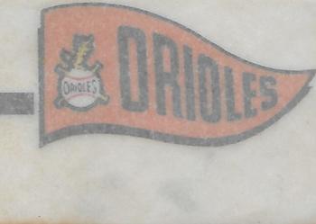 1966 Topps - Rub-Offs #NNO Baltimore Orioles Back