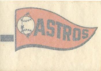 1966 Topps - Rub-Offs #NNO Houston Astros Back