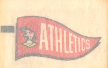 1966 Topps - Rub-Offs #NNO Kansas City Athletics Back