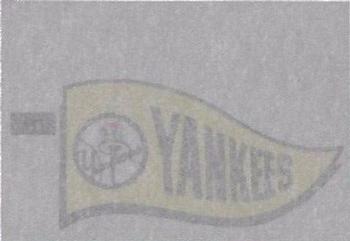 1966 Topps - Rub-Offs #NNO New York Yankees Back