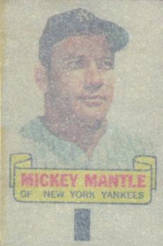 1966 Topps - Rub-Offs #NNO Mickey Mantle Back