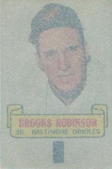 1966 Topps - Rub-Offs #NNO Brooks Robinson Back