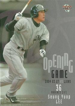 2004 BBM - Opening Game Cleanup Hitters #OB4 Seung Yuop Lee Front