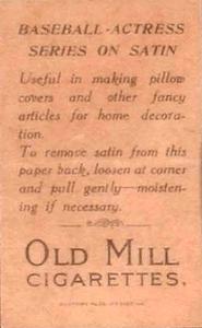 1911 S74 Silks #NNO Lee Tannehill Back