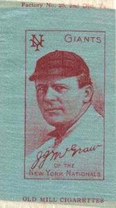 1911 S74 Silks (Colored) #NNO John McGraw Front