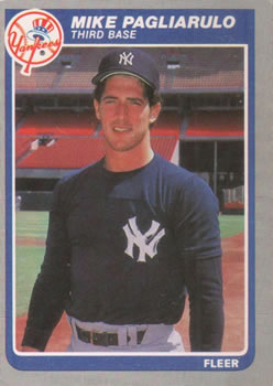 1985 Fleer #139 Mike Pagliarulo Front