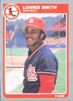 1985 Fleer #239 Lonnie Smith Front