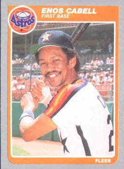 1985 Fleer #346 Enos Cabell Front
