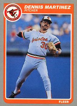 1985 Fleer #181 Dennis Martinez Front