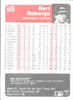 1980 Topps #329 Bert Roberge VG RC Rookie Houston Astros - Under the Radar  Sports