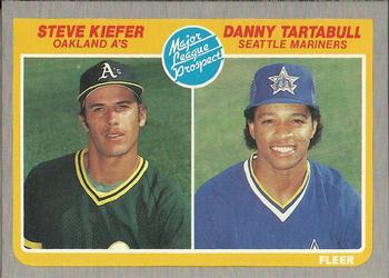 1985 Fleer #647 Steve Kiefer / Danny Tartabull Front