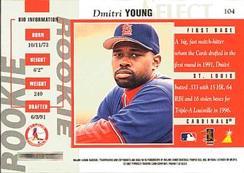 1997 Select #104 Dmitri Young Back