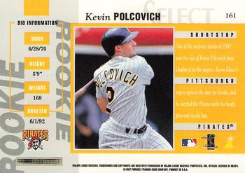1997 Select #161 Kevin Polcovich Back