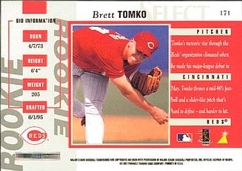 1997 Select #171 Brett Tomko Back