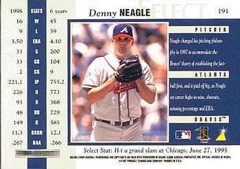 1997 Select #191 Denny Neagle Back