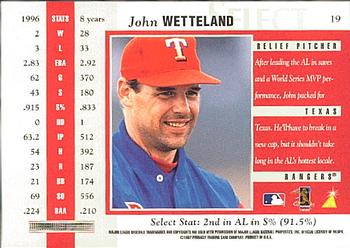 1997 Select #19 John Wetteland Back
