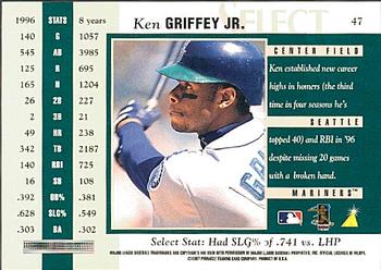 1997 Select #47 Ken Griffey Jr. Back