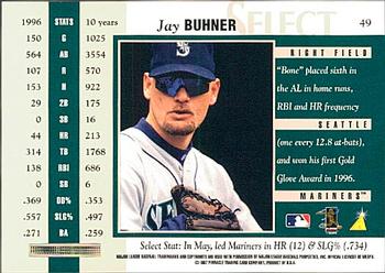 1997 Select #49 Jay Buhner Back