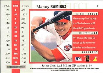 1997 Select #4 Manny Ramirez Back