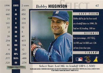1997 Select #67 Bobby Higginson Back