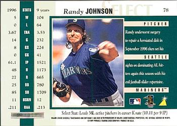 1997 Select #78 Randy Johnson Back