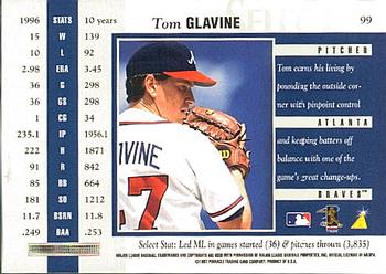 1997 Select #99 Tom Glavine Back