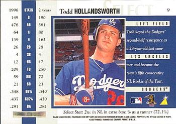 1997 Select #9 Todd Hollandsworth Back
