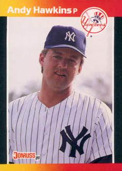 1989 Donruss Traded #T-52 Andy Hawkins Front