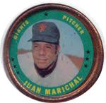 1971 Topps - Coins #125 Juan Marichal Front
