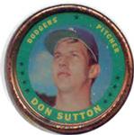 1971 Topps - Coins #145 Don Sutton Front