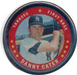 1971 Topps - Coins #14 Danny Cater Front
