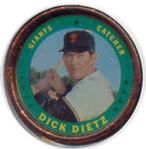 1971 Topps - Coins #33 Dick Dietz Front