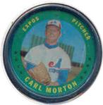 1971 Topps - Coins #35 Carl Morton Front