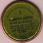 1971 Topps - Coins #1 Clarence Gaston Back